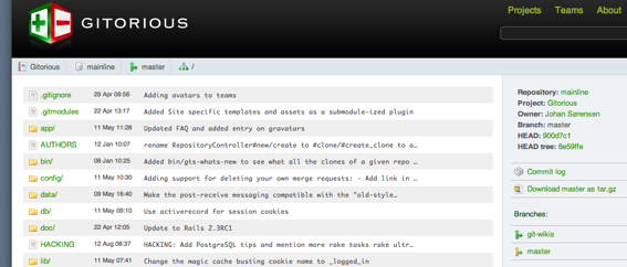 Gitorious source viewer